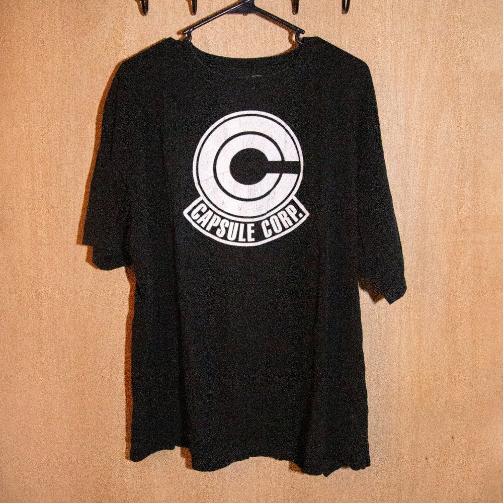 Tee Public Dragon Ball Z Capsule Corp Logo Short Sleeve T-Shirt, Size 2XL GUC